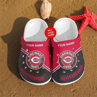 Custom Name Cincinnati Reds Rubber Clog Shoescrocband Clogs Comfy Footwea | Favorety