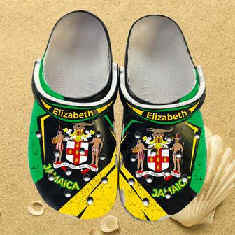 Custom Name Jamaica Proud Clogs Shoes - Monsterry