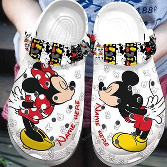 Custom Name Mickey Minnie Love Couple Clogs Shoes | Favorety CA