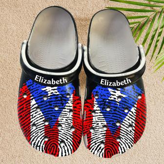 Custom Name Puerto Rico Dna Clogs Shoes - Monsterry UK