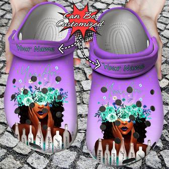 Custom Personalized Black Girl Magic Motivation Clog Shoes - Monsterry DE