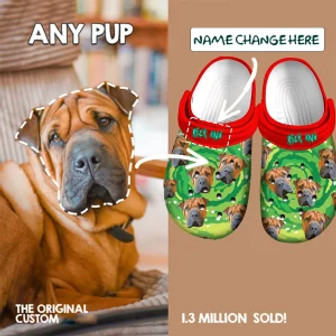 Custom Photo Shoes For The Dog & Cat - Gift For Christmas - Email Support Clog Clogband Clogs Shoes For Men Women - Monsterry