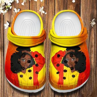 Cute Black Girl Shoes - Teen Black Girl Crocbland Clog Birthday Gift - Monsterry DE