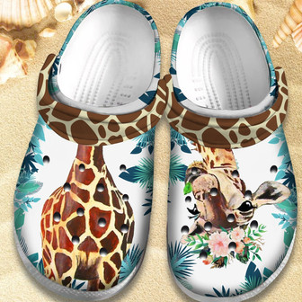 Cute Giraffe Shoes - Funny Animal Clog Gift For Women Men Boy Girl - Monsterry