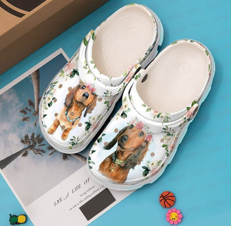 Dachshund Baby Classic Clogs Shoes - Monsterry
