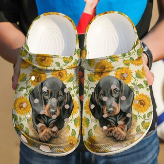 Dachshund Cute Duchshund Classic Clogs Shoes - Monsterry