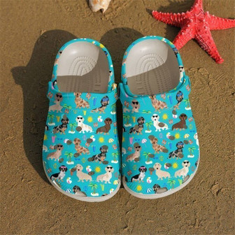 Dachshund Summer Classic Clogs Shoes - Monsterry