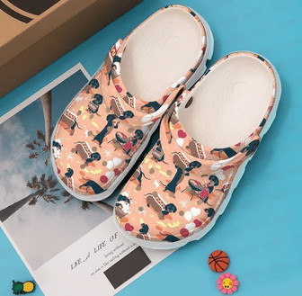 Dachshund Wiener Fun Classic Clogs Shoes - Monsterry