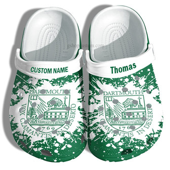 Dartmouth College Graduation Gifts Clog Shoes Customize- Admission Gift Shoes - Monsterry