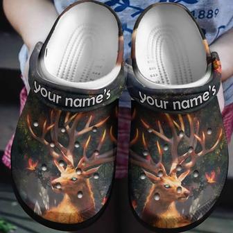 Deer Burning Bright Shoes Crocbland Clog Birthday Gifts - Monsterry AU