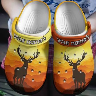 Deer On The Hillside Shoes - Deer Mountain Crocbland Clog Birthday Gifts - Monsterry AU