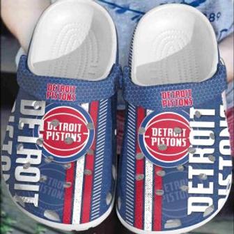 Detroit Pitons Basketball Club Crocband Shoes Comfortable Clogs Crocs For Men Women - Monsterry AU