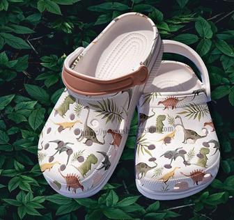 Dinosaur Breed Jurassic Croc Shoes Gift Birthday Girl- Dinosaur Chibi Shoes Croc Clogs Gift Niece - Monsterry UK