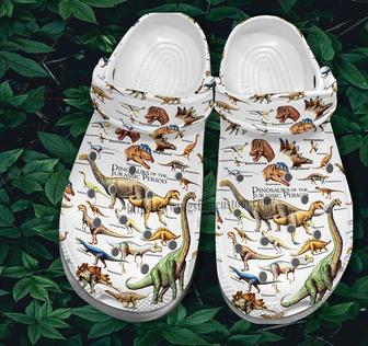 Dinosaur Species Jurassic Shoes Gift Birthday Son In Law - Dinosaur Jurassic Lover Shoes Croc Clogs Gift Boy Girl - Monsterry AU