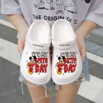 Disney Junior Birthday Mickey Birthday Cartoon Crocs Crocband Shoes Clogs Custom Name For Men Women And Kids | Favorety AU