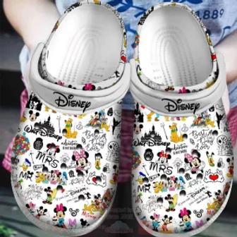 Disney Mickey Fuzzy Crocs Clogs Crocband Comfortable Shoes For Men Women | Favorety AU