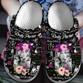 Dolly Parton Music Crocs Crocband Clogs Shoes - Monsterry