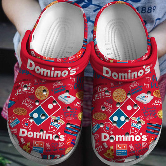 Domino Pizza Crocs Crocband Clogs Shoes - Monsterry