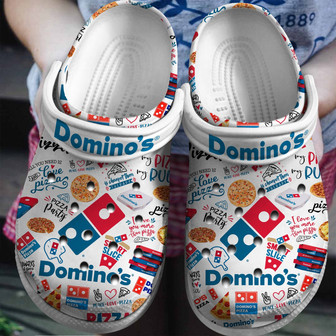 Domino Pizza Crocs Crocband Clogs Shoes - Monsterry