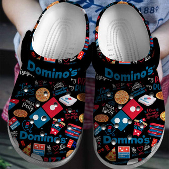 Domino Pizza Crocs Crocband Clogs Shoes - Monsterry