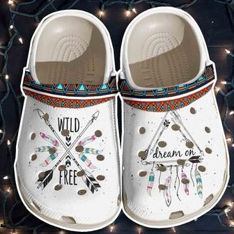 Dream On Croc Shoes - Wild Free Hippie Crocbland Clog Gifts - Monsterry AU