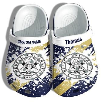 Drexel University Graduation Gifts Croc Shoes Customize- Admission Gift Shoes | Favorety UK