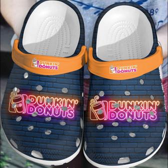 Dunkin Donuts Neon Light Clog Shoes - Monsterry