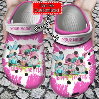 Easter Personalized Happy Easter Gnome Clog Shoes - Monsterry CA