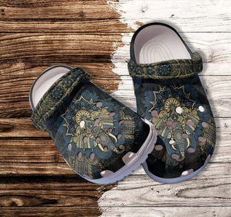 Elephant Boho Style Vintage Clog Shoes Gift Grandma- Elephant Mom Shoes Clog Clogs Gift Mother Dau 2022 - Monsterry