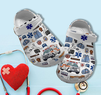 Emergency Driver Car Ems Item Clog Shoes Gift Aunt Mother Day 2022- Ems Worker Shoes Clog Clogs Gift Birthday Girl - Monsterry
