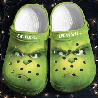 Ew People Grinch Christmas Classic Clogs Shoes - Monsterry DE