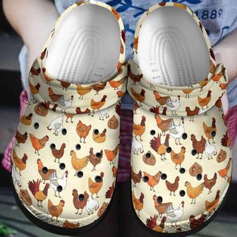 Farmer Chickens Lovers Crocband Clog Shoes - Monsterry