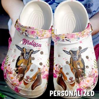 Farmer Personalized Cute Goats Classic Clogs Shoes - Monsterry DE