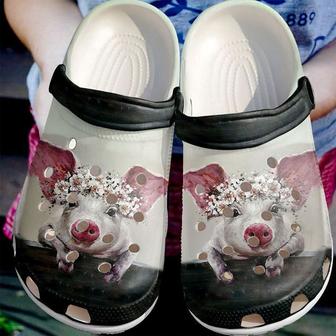 Farmer Pig Florals Clog Shoes - Monsterry UK