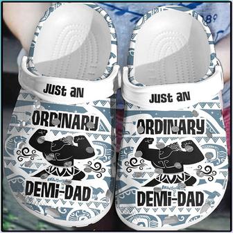 Fathers Day Gift Just An Ordinary Demi Dad Crocband Clog Shoes - Monsterry DE