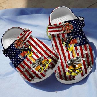 Firefighter Tools And Equipment Shoes Clogs Birthday Gifts For Men Husband Friends - Monsterry AU