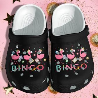 Flamingo Bingo Shoes For Kids Kindergarten - School Funny Clogs - Monsterry UK