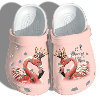 Flamingo Queen Be A Flamingo In A Flock Of Pigeons Crocband Clog Shoes - Monsterry DE