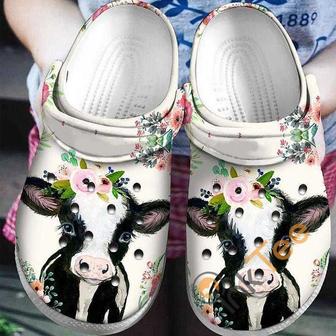 Floral Heifer Cow Farmer Clog Shoes - Monsterry