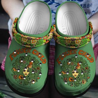 Flower Child Shoes - Girl Art Clogs Gift For Birthday - Monsterry DE