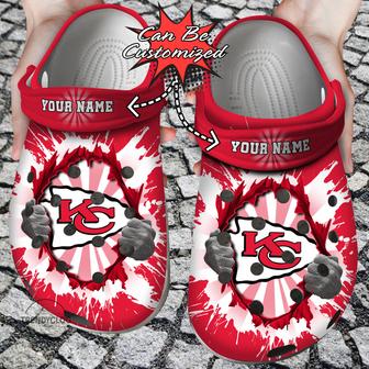 Football Personalized Chiefs Ripping Light Clog Shoes - Monsterry UK