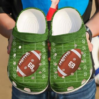 Football Personalized Love Classic Clogs Shoes - Monsterry