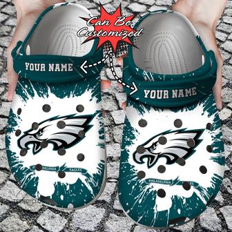 Football Personalized Peagles Team Clog Shoes - Monsterry UK
