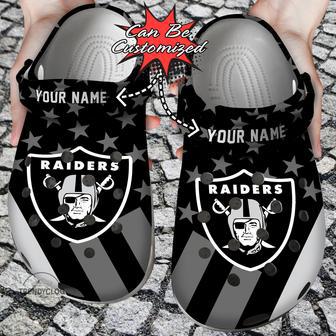 Football Personalized Raiders Clog Shoes | Favorety DE