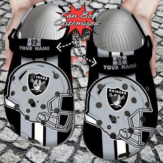 Football Personalized Raiders Clog Shoes | Favorety UK