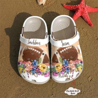 Football Personalized Touchdown Season Clog Shoes - Monsterry AU
