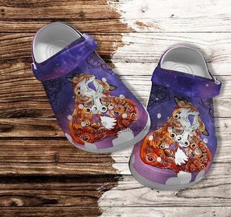 Fox Mom Daughter Boho Croc Shoes Gift Mother Day- Fox Grandma Lover Shoes Croc Clogs Customize Gift Women - Monsterry DE