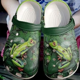 Frog Floral Classic Clogs Shoes - Monsterry CA