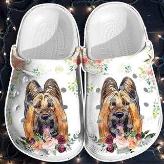 Funny Dog Shoes Puppy Flower Crocbland Clogs Gifts For Schoolgirl - Monsterry AU