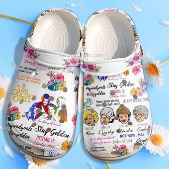 Funny The Golden Girls Shoes - Eat Dirt Clogs Gifts For Grandma - Monsterry